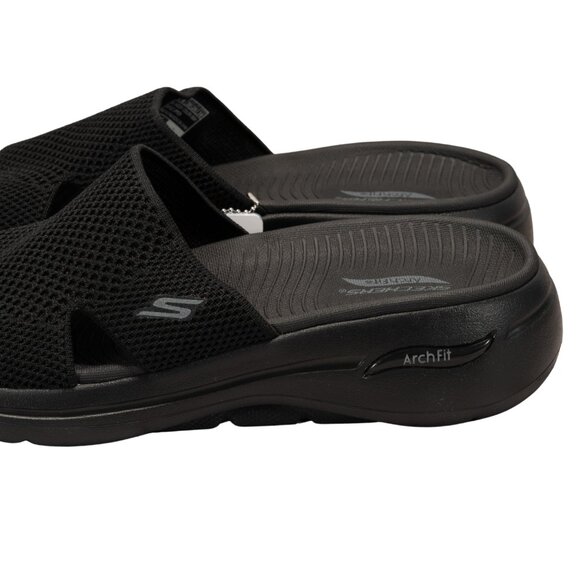 Skechers Women's Go Walk Arch Fit Worthy Sandals Color Black Size 9 M - Picture 11 of 12